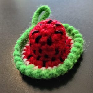 Palestine Watermelon Hat Keyring